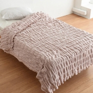 Flannel elastic comforter cover